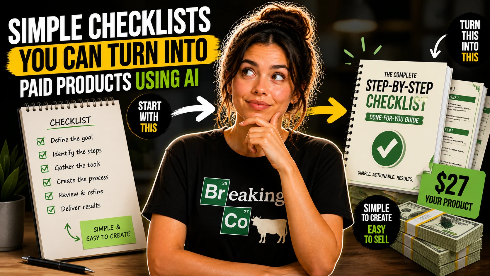 Simple Checklists You Can Turn into Paid Products Using AI