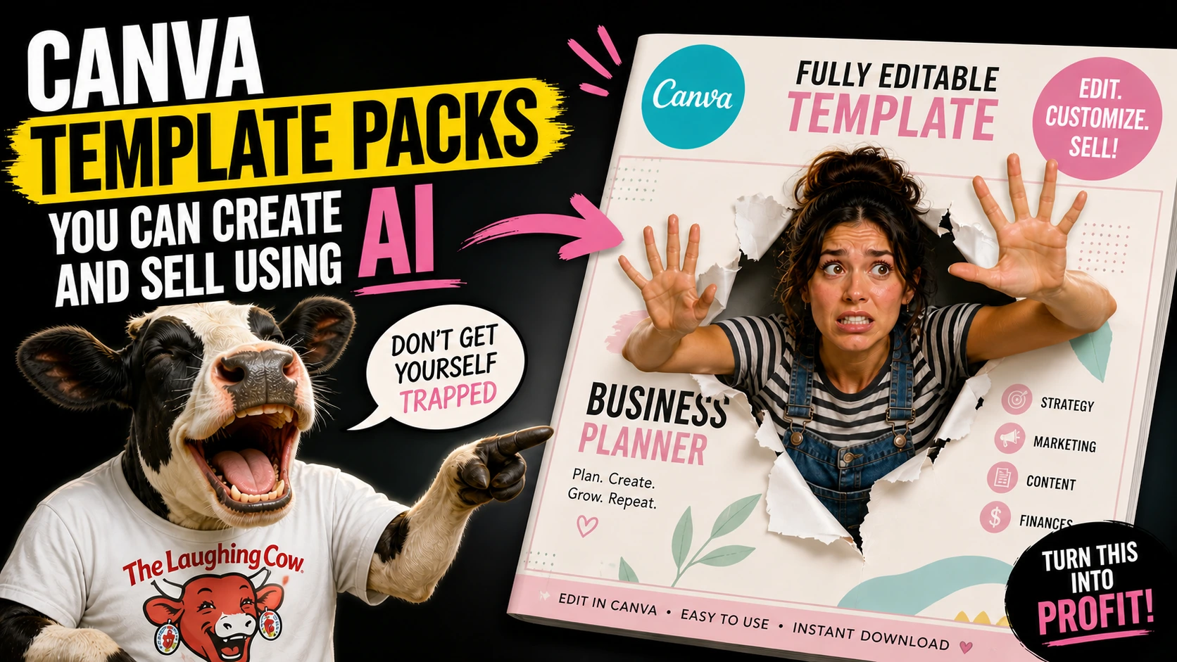 Canva Template Packs You Can Create and Sell Using AI